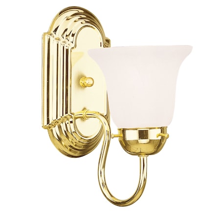 Riviera 1 Light Polished Brass Bath Vanity MPN:1071-02