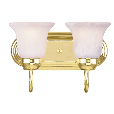 Riviera 2 Light Polished Brass Bath Vani MPN:1072-02