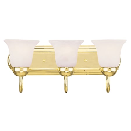 Riviera 3 Light Polished Brass Bath Vani MPN:1073-02