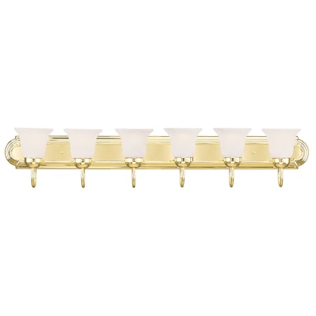 Riviera 6 Light Polished Brass Bath Vani MPN:1076-02