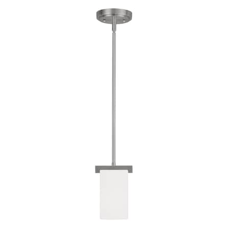 Astoria 1 Light Brushed Nickel Mini Pendant MPN:1321-91