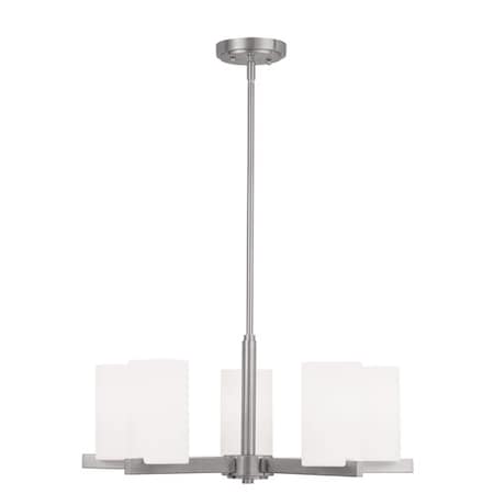 Astoria 5 Light Brushed Nickel Chandelie MPN:1325-91