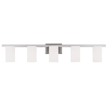 Astoria 5 Light Brushed Nickel Bath Vani MPN:1335-91