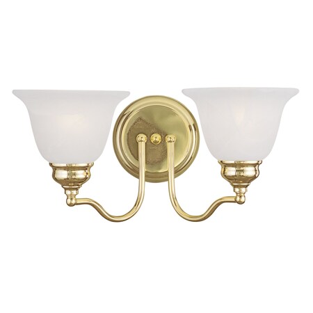 Essex 2 Light Polished Brass Bath Vanity MPN:1352-02