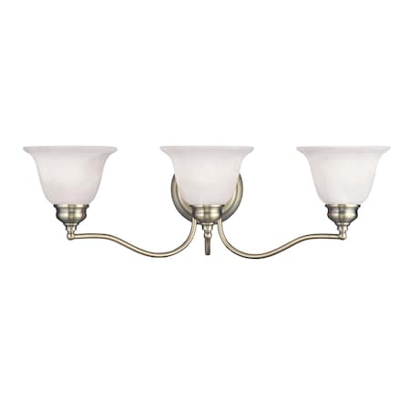 Essex 3 Light Antique Brass Bath Vanity MPN:1353-01