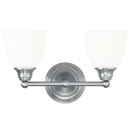 Somerville 2 Light Brushed Nickel Bath Vanity MPN:13662-91