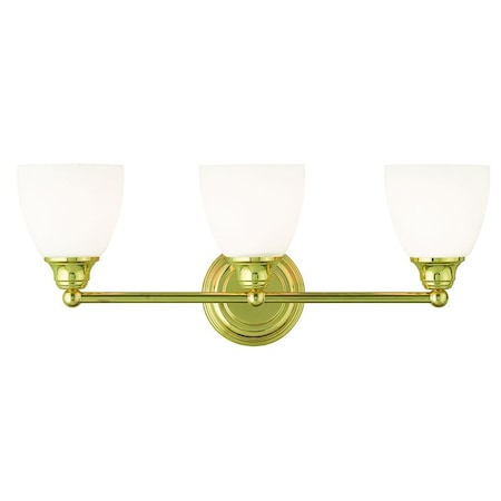 Somerville 3 Light Polished Brass Bath Vanity MPN:13663-02