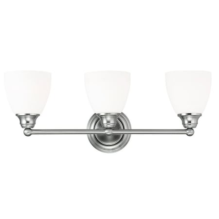 Somerville 3 Light Brushed Nickel Bath V MPN:13663-91