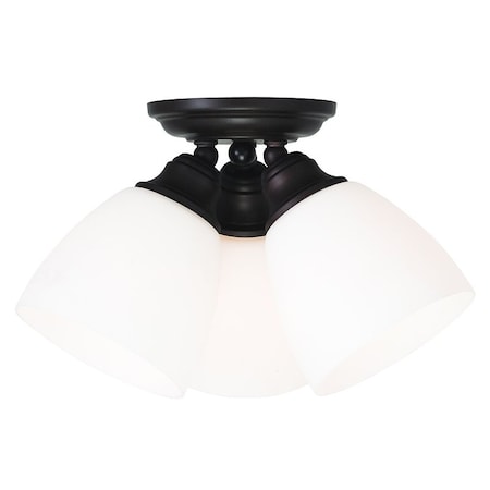Somerville 3 Light Bronze Ceiling Mount MPN:13664-07