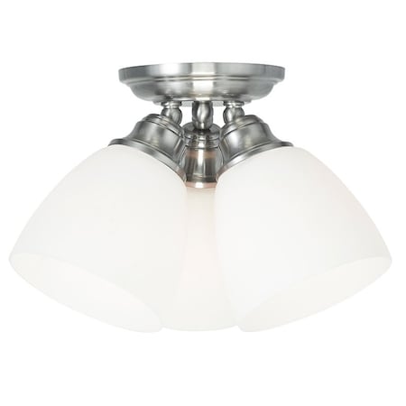 Somerville 3 Light Brushed Nickel Ceiling Mount MPN:13664-91