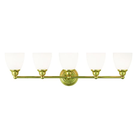 Somerville 5 Light Polished Brass Bath Vanity MPN:13665-02