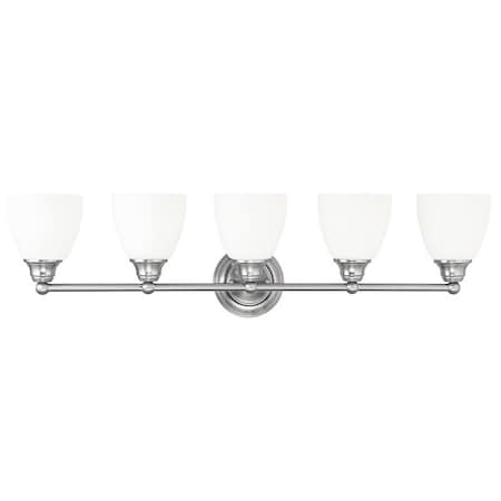 Somerville 5 Light Brushed Nickel Bath V MPN:13665-91
