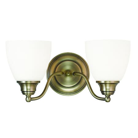 Somerville 2 Light Antique Brass Bath Vanity MPN:13672-01