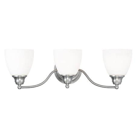 Somerville 3 Light Brushed Nickel Bath V MPN:13673-91