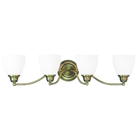 Somerville 4 Light Antique Brass Bath Vanity MPN:13674-01