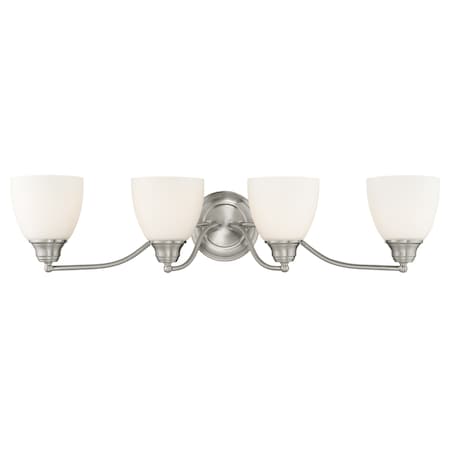 Somerville 4 Light Brushed Nickel Bath Vanity MPN:13674-91