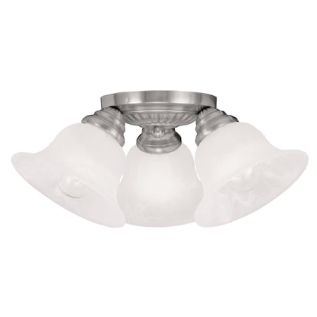 Edgemont 3 Light Brushed Nickel Ceiling MPN:1529-91