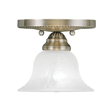 Edgemont 1 Light Antique Brass Ceiling Mount MPN:1530-01