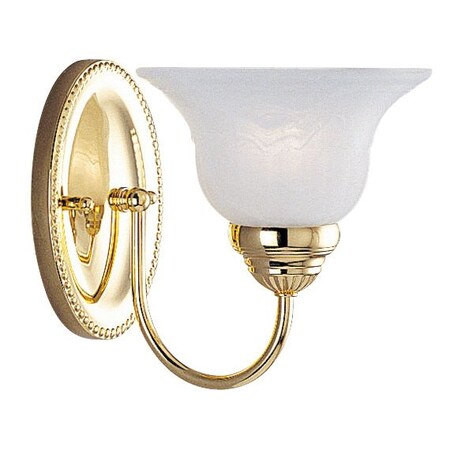 Edgemont 1 Light Polished Brass Bath Vanity MPN:1531-02