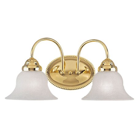 Edgemont 2 Light Polished Brass Bath Vanity MPN:1532-02