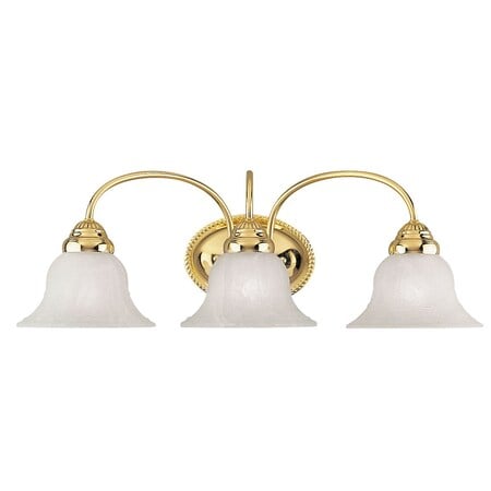 Edgemont 3 Light Polished Brass Bath Vanity MPN:1533-02