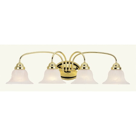 Edgemont 4 Light Polished Brass Bath Vanity MPN:1534-02