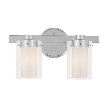 Manhattan 2 Light Polished Chrome Bath Vanity MPN:1542-05