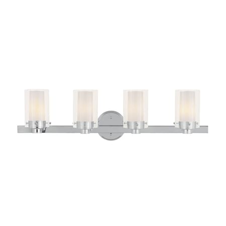 Manhattan 4 Light Polished Chrome Bath V MPN:1544-05