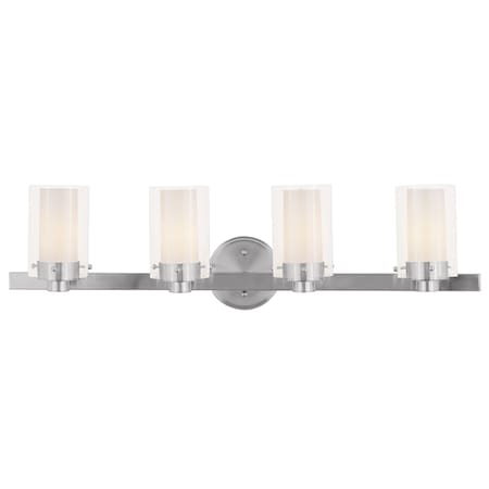 Manhattan 4 Light Brushed Nickel Bath Vanity MPN:1544-91