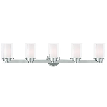 Manhattan 5 Light Polished Chrome Bath V MPN:15455-05