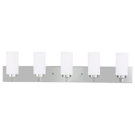 West Lake 5 Light Brushed Nickel Bath Vanity MPN:16375-91