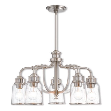 Lawrenceville 5 Light Brushed Nickel Dinette Chandelier MPN:40025-91