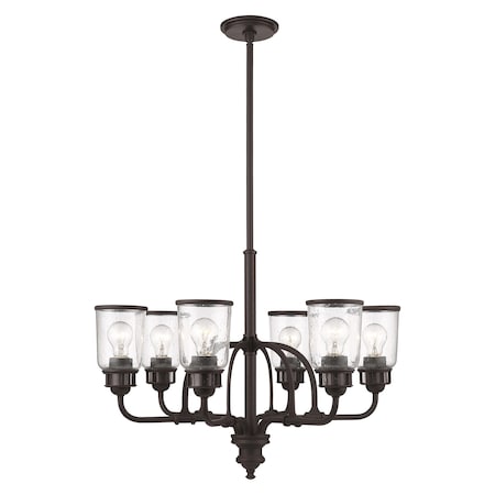 Lawrenceville 6 Light Bronze Chandelier MPN:40026-07
