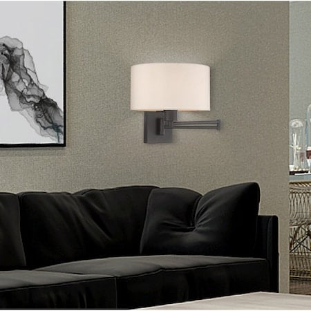 Swing Arm Wall Lamps 1 Light Bronze Swing Arm Wall Lamp MPN:40036-07