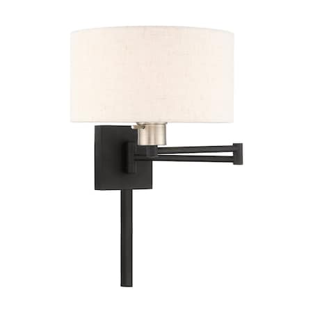 Swing Arm Wall Lamps 1 Light Black Swing MPN:40037-04