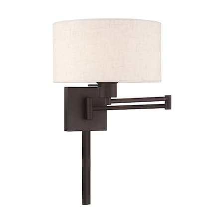 Swing Arm Wall Lamps 1 Light Bronze Swing Arm Wall Lamp MPN:40037-07