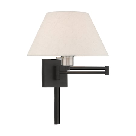 Swing Arm Wall Lamps 1 Light Black Swing Arm Wall Lamp MPN:40038-04