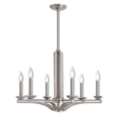 Trumbull 6 Light Brushed Nickel Chandeli MPN:40056-91