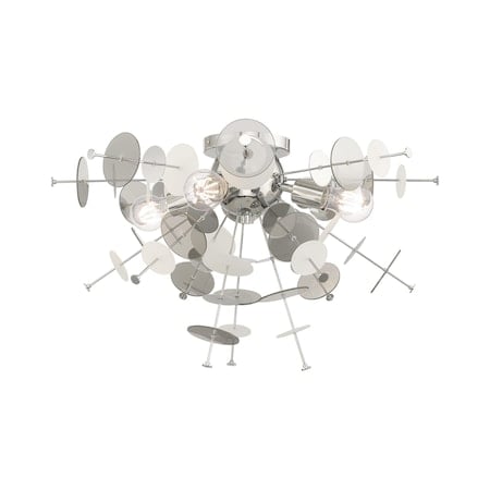 Circulo 4 Light Polished Chrome Ceiling Mount MPN:40070-05
