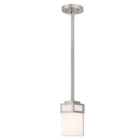 Harding 1 Light Brushed Nickel Mini Pendant MPN:40191-91