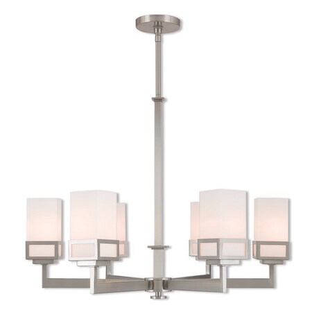 Harding 6 Light Brushed Nickel Chandelier MPN:40196-91