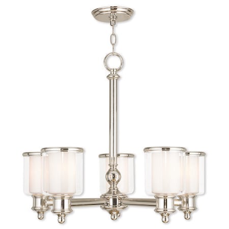 Middlebush 5 Light Polished Nickel Chand MPN:40205-35