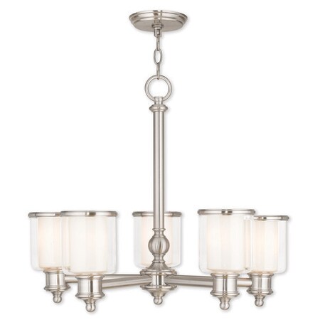 Middlebush 5 Light Brushed Nickel Chandelier MPN:40205-91