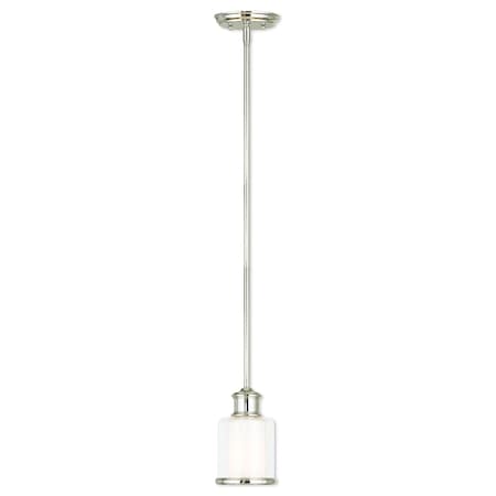 Middlebush 1 Light Polished Nickel Mini Pendant MPN:40210-35