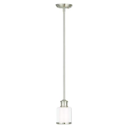 Middlebush 1 Light Brushed Nickel Mini Pendant MPN:40210-91