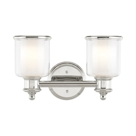Middlebush 2 Light Polished Nickel Bath MPN:40212-35