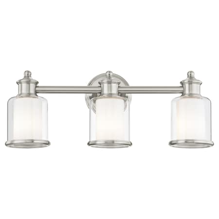 Middlebush 3 Light Brushed Nickel Bath Vanity MPN:40213-91
