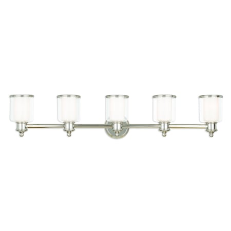 Middlebush 5 Light Polished Nickel Bath Vanity MPN:40215-35