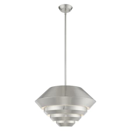 Amsterdam 1 Light Brushed Nickel Mini Pendant MPN:40402-91