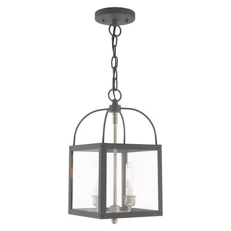 Milford 2 Light Scandinavian Gray Convertible Pendant/Ceiling Mount MPN:4041-76